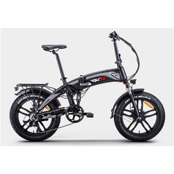 RKS RD5 Σπαστό Ηλεκτρικό Ποδήλατο Πόλης 20" 250W με 7 Ταχύτητες και Δισκόφρενα Μαύρο Γκρι