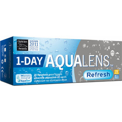 Amvis Aqualens Refresh Ημερήσιοι Φακοί Επαφής Σιλικόνης Υδρογέλης με Φίλτρο UV 40τμχ