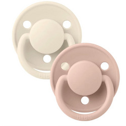 BIBS de Lux Πιπίλες Σιλικόνης 0-36m Ivory Blush 2τμχ