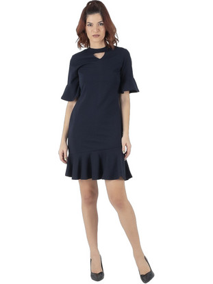 Fullah Sugah Mini Φόρεμα για Γάμο / Βάπτιση Navy Μπλε 38221014