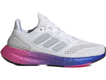 Adidas Pureboost 22 Γυναικεία Αθλητικά Παπούτσια για Τρέξιμο Λευκά Μωβ Φούξια HQ8576