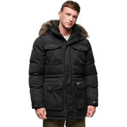 Superdry Ανδρικό Μπουφάν Χειμωνιάτικο Παρκά Μαύρο M5011744A-AVB