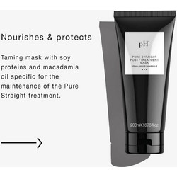pH Laboratories Pure Straight Post- Μάσκα Μαλλιών για Επανόρθωση 1lt