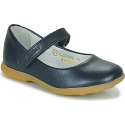 Kickers Ambellie Παιδικές Μπαλαρίνες Δερμάτινες με Σκρατς Μπλε 622416-30-10