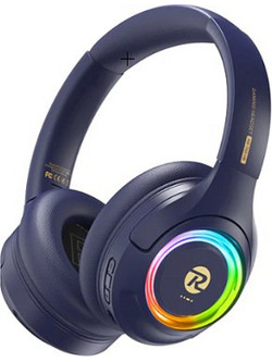 Remax RB-760HB Ενσύρματα & Ασύρματα Bluetooth Ακουστικά Over Ear με Noise Canceling Μπλε