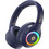 Remax RB-760HB Ενσύρματα & Ασύρματα Bluetooth Ακουστικά Over Ear με Noise Canceling Μπλε