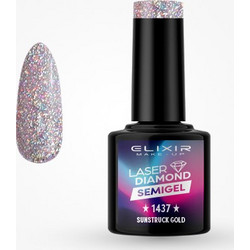 Elixir Semigel 1437 Glitter Ημιμόνιμο Βερνίκι Νυχιών 8ml