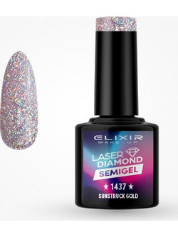 Elixir Semigel 1437 Glitter Ημιμόνιμο Βερνίκι Νυχιών 8ml