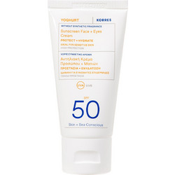 Korres Yoghurt Αντηλιακή Κρέμα Προσώπου & Ματιών SPF50 50ml