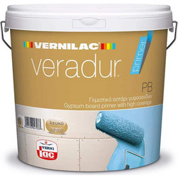 Vernilac Veradur PB Ακρυλικό Αστάρι Νερού 3lt Λευκό