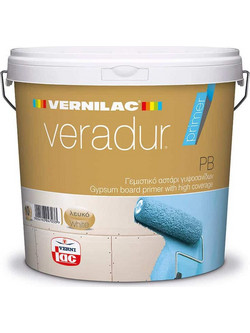 Vernilac Veradur PB Ακρυλικό Αστάρι Νερού 3lt Λευκό
