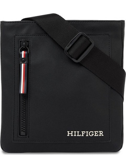 Tommy Hilfiger Ανδρική Τσάντα Ώμου / Χιαστί Μαύρη AM0AM11783-BDS