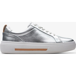 Clarks Hollyhock Γυναικεία Sneakers Ασημί 26176310