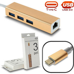 1018.446 USB Hub 3.0 USB-C με 4 Θύρες USB-A / Ethernet