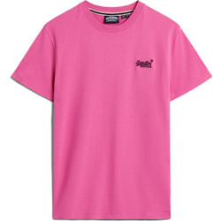 Superdry Vintage Logo Embroidered Tee Ανδρικό Αθλητικό T-Shirt Φούξια M1011245A-VKB