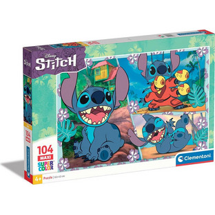 Παιδικό Puzzle Clementoni Maxi Super Color Disney Lilo & Stitch 104 Κομμάτια 23776