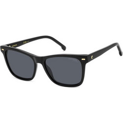 Carrera CA3001S 807IR Ανδρικά Γυαλιά Ηλίου Τετράγωνα Κοκάλινα Μαύρα με Μαύρο Polarized Φακό