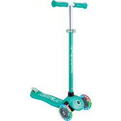 Globber Primo Plus Lights Παιδικό Πατίνι Τρίτροχο με Φωτάκια Τιρκουάζ
