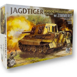 Takom Jagdtiger Porsche Produktion Sd. Kfz.186 with Zimmerit Συναρμολογούμενο Πλαστικό Μοντέλο Τανκ 1:35