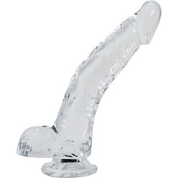 Alive Stallion Ρεαλιστικό Dildo με Βεντούζα & Όρχεις 22cm Clear