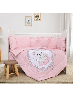 Lorelli Little Bear Σετ Κούνιας Pink 5τμχ 20800085902