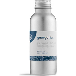 Georganics English Peppermint Oil Pulling Στοματικό Διάλυμα Κατά της Πλάκας 100ml