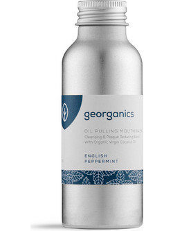 Georganics English Peppermint Oil Pulling Στοματικό Διάλυμα Κατά της Πλάκας 100ml