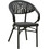 Pakoworld Isaia Πολυθρόνα Κήπου Bamboo Μαύρη 289-000001
