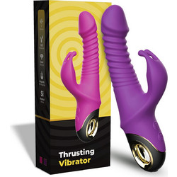 Kinksters Thrusting Rabbit Zing Δονητής Rabbit 22.7cm Μωβ