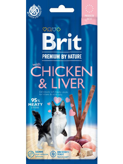 Brit Premium Sticks Chicken & Liver 3τμχ