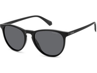 Polaroid Eyewear PLD4152S 807M9 Γυναικεία Γυαλιά Ηλίου Στρογγυλά Κοκάλινα Μαύρα με Μαύρο Polarized Φακό