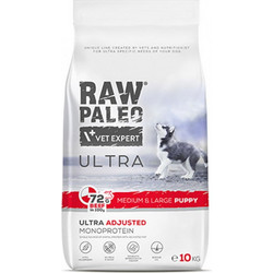 VetExpert Raw Paleo Ultra Medium & Large Puppy Ultra Adjusted Monoprotein with Beef 10kg
