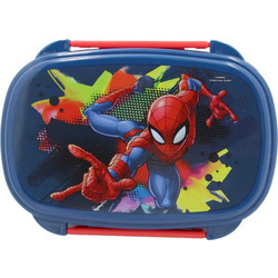 Gim Spiderman Πλαστικό Παιδικό Σετ Δοχείο Φαγητού Μπλε 557-12276
