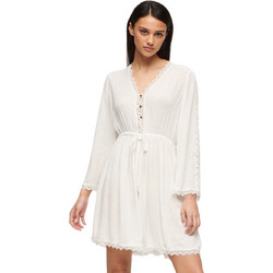 Superdry Ibiza Mini Καθημερινό Φόρεμα Λευκό W8011671A-71D