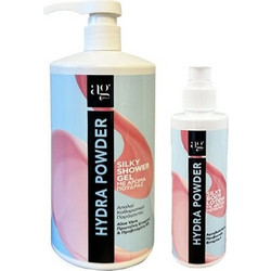 AG Pharm Hydra Powder Silky Shower Gel 1lt + Body Lotion 50ml