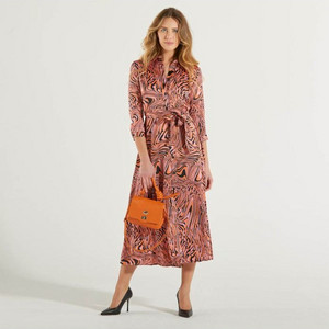Pinko Midi Βραδινό Φόρεμα Πορτοκαλί 102834A1KD-ZP1 Pinko Midi Βραδινό Φόρεμα Πορτοκαλί 102834A1KD-ZP1