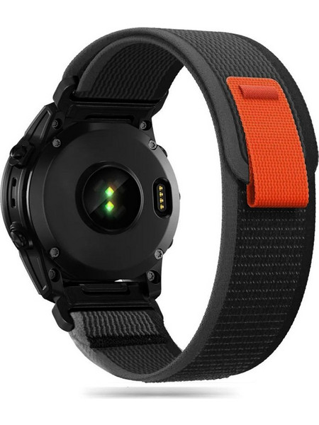 Tech-Protect Nylon Λουράκι Υφασμάτινο Black (Garmin Fenix 5 / 6 / 6 Pro / 7)