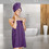 Beauty Home Πετσέτα Παρεό Θαλάσσης Μωβ 80x146cm 3411