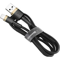 Baseus Cafule Braided USB-A to Lightning Cable 1m Black Golden CALKLF-BV1