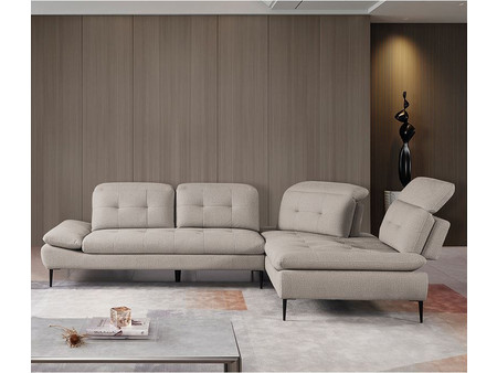 Woodwell Selby Γωνιακός Καναπές Αριστερή Γωνία Μπεζ 303x224x108cm Ε945,12