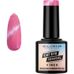 Elixir Semigel 1414 Sparkling Fashion Cat Eye Ημιμόνιμο Βερνίκι Νυχιών 8ml