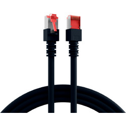 EFB Elektronik S/FTP Cat.6 Καλώδιο Δικτύου Ethernet 0.25m Black K5515.0.25