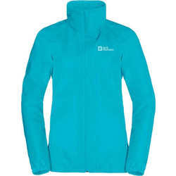 Jack Wolfskin Stormy Point Αθλητικό Γυναικείο Μπουφάν Softshell Μακρύ Τιρκουάζ 1111202-1283