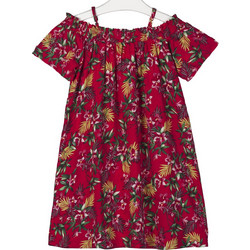 Losan Παιδικό Φόρεμα Floral Μπορντό 114-7021AL-715