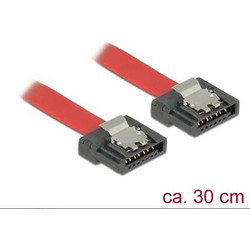 DeLOCK 83834 Καλώδιο Σκληρού Δίσκου 7-Pin SATA III to 7-Pin SATA III 0.3m Red