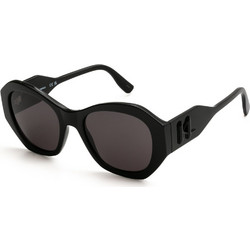 Karl Lagerfeld KL6146S 001 Γυναικεία Γυαλιά Ηλίου Τετράγωνα Κοκάλινα Μαύρα με Μαύρο Φακό