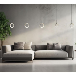 Sikrea Miley/Co Κρεμαστό Φωτιστικό Οροφής Μονόφωτο LED με Θερμό Λευκό Φως 8828