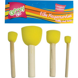 Groovy Σετ Πινέλα Ζωγραφικής 4τμχ 0.76.082