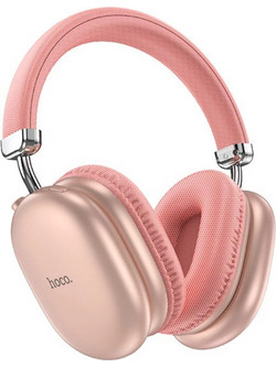 Hoco W35 Max Joy Ασύρματα Bluetooth Ακουστικά Over Ear Ροζ