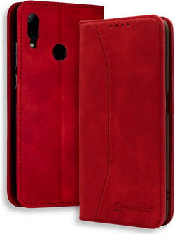 Bodycell Pu Leather Book Red (Huawei P Smart 2019)